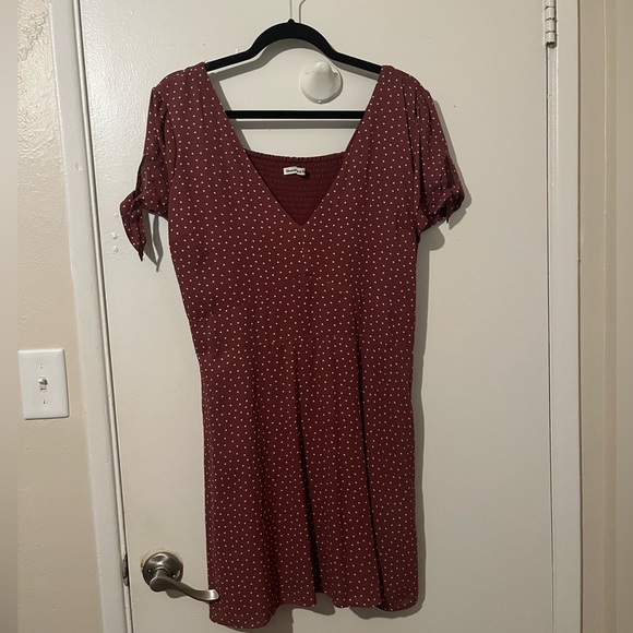 Abercrombie Polka Dot Short Sleeve Mini Dress - Picture 1 of 5